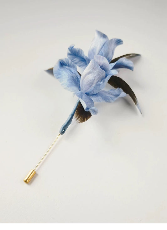 Handcrafted Chinese Velvet Flower Brooch – Unique Chinese Heritage-Inspired Pin for Women – Elegant Floral Design, Boutique Jewelry